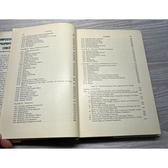 Composition and Properties of Concrete George Troxell Engineering Book 1956 - Picture 8 of 12